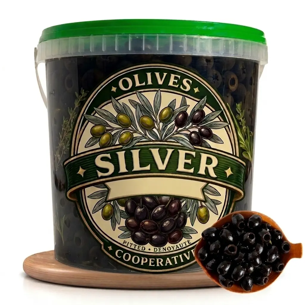 Premium Moroccan Pitted Black Olives Premium Moroccan Pitted Black Olives - Image 1