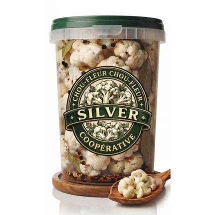 Moroccan cauliflower florets pickled in vinegar